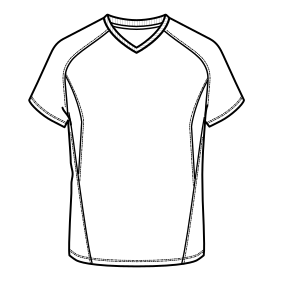 Fashion sewing patterns for T-shirt 756